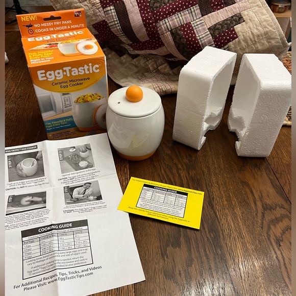 As Seen On TV Kitchen Eggtastic Microwave Egg Cooker As Seen On Tv